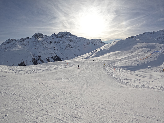 La Skiarea di Splugen, sciata sulla Bodmenstafel