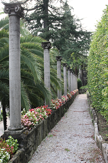 Villa Heleneum a Lugano, il giardino esterno della villa