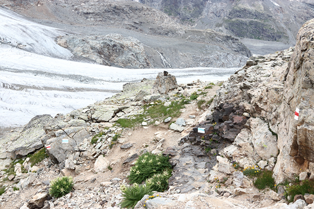 Glacier Experience Trail, tratti ben segnalati