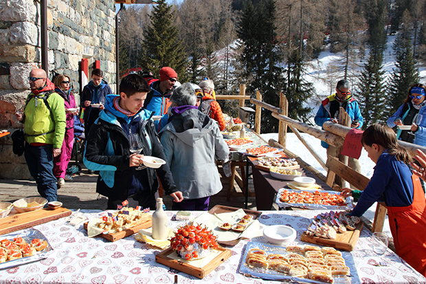 Skiarea Alpe Lusia, inaugurazione panchina alegher