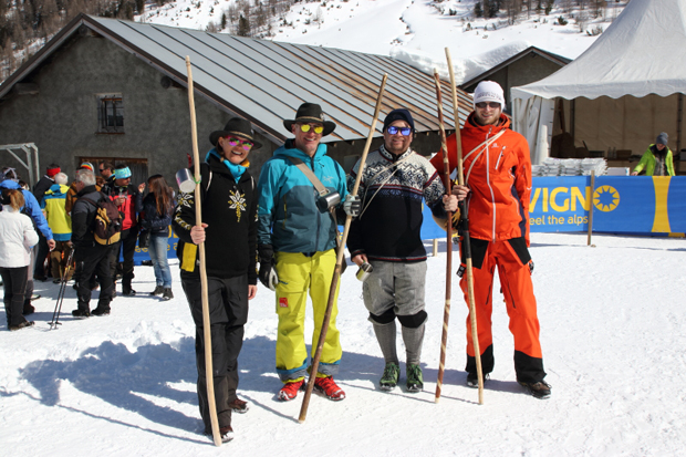 Skieda 2018, Alpe Vago con un gruppo di Telemarker