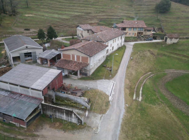 Vista aerea sull'Azienda Agricola Casati