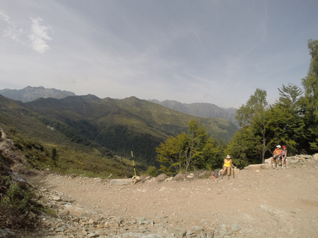 Panorama sul versante di Meggiana