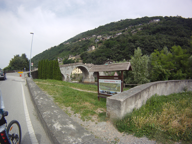 Ponte Romano e ripresa Sentiero Valtellina