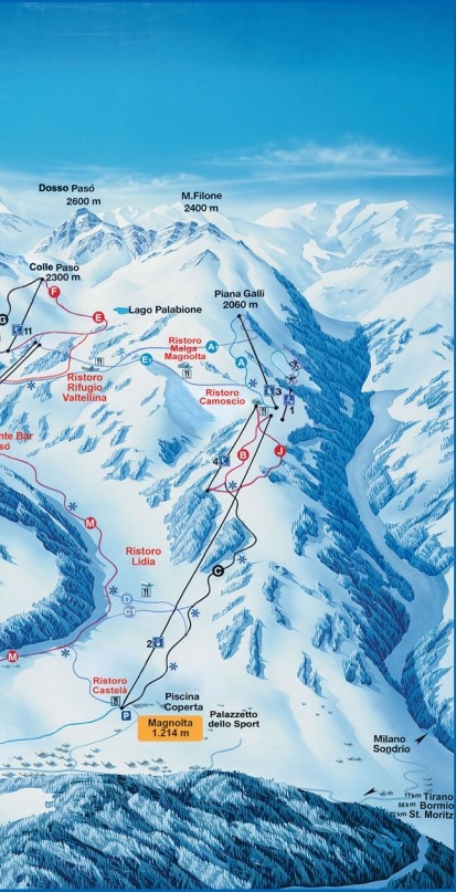 Dettaglio sulla Skiarea Magnolta