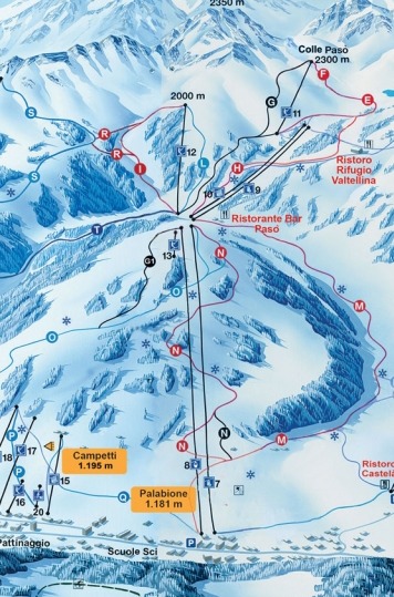 Dettaglio sulla Skiarea Palabione