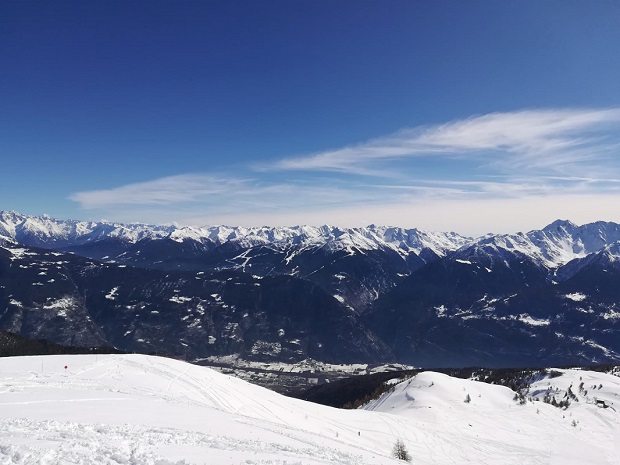 Comprensorio Prato Valentino/Alpe Teglio - Panorama sulle Orobie e Valtellina