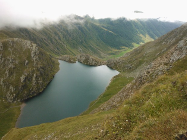 Lago e Valle di Altafossa dalla salita che porta alla forcella