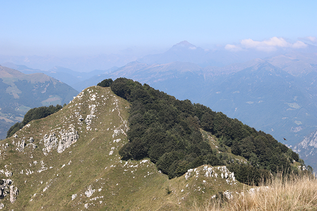 La visuale dal Monte due Mani, panorama su Zucco di Desio