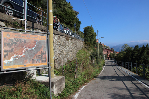 La Greenway del Lago di Como, partenza del Percorso