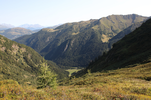 Quota 2000 metri circa, panorama sulla Val Brandet