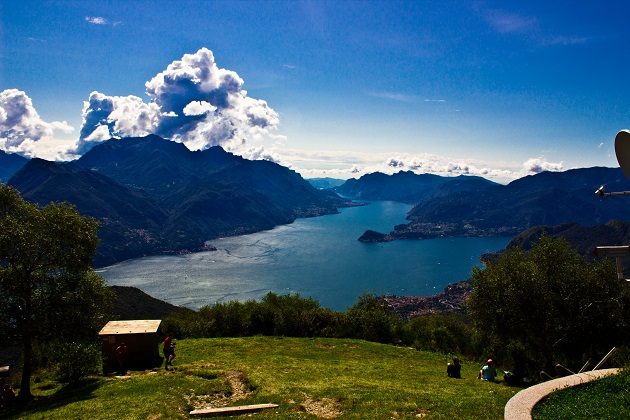 Vista sul Lago di Como dal Rifugio