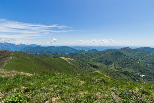 Panorama dal Monte San Primo, vista sul Triangolo Lariano