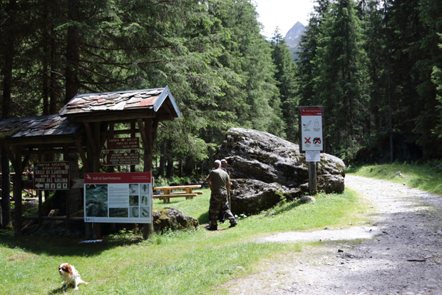 Indicazioni escursionistiche Ponte del Gallina