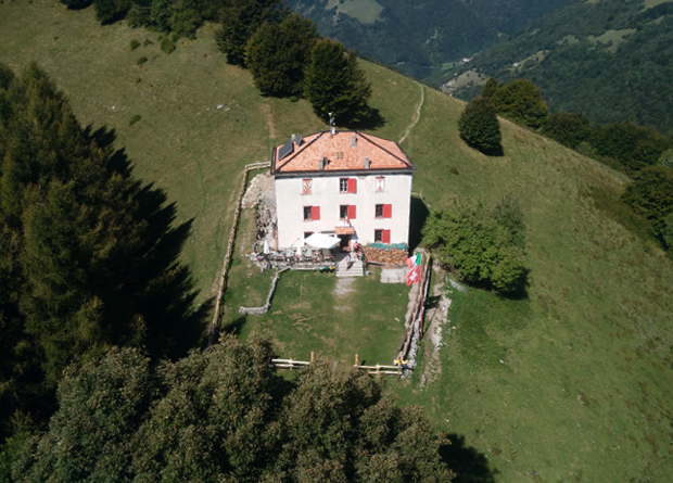 Rifugio Prabello - Vista aerea con il drone