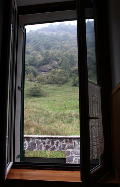 Rifugio Tavecchia, visuale dalla finestra della camera