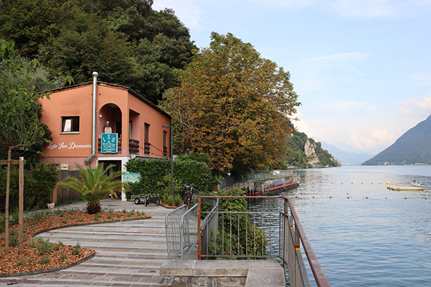 Sentiero dell'Olivo a Lugano, il Lido San Domenico