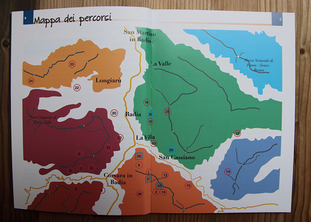 Vividolomiti Edizioni Miniguide Baby Trekking - Alta Badia, Mappa