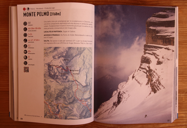 Scialpinismo in Dolomiti, casa Editrice Versante Sud - Itinerario