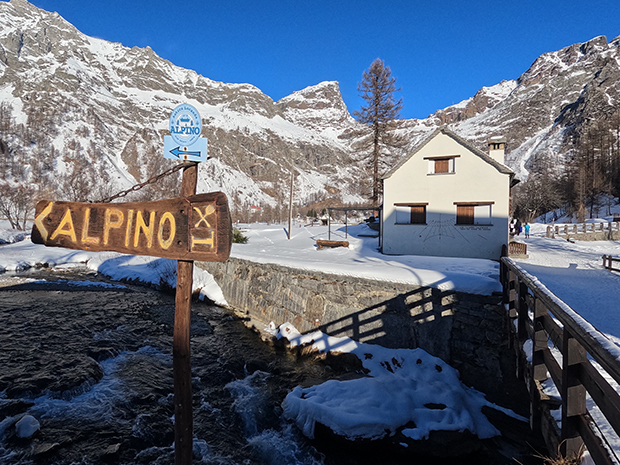 Indicazioni per raggiungere la Locanda Alpino Devero in Inverno