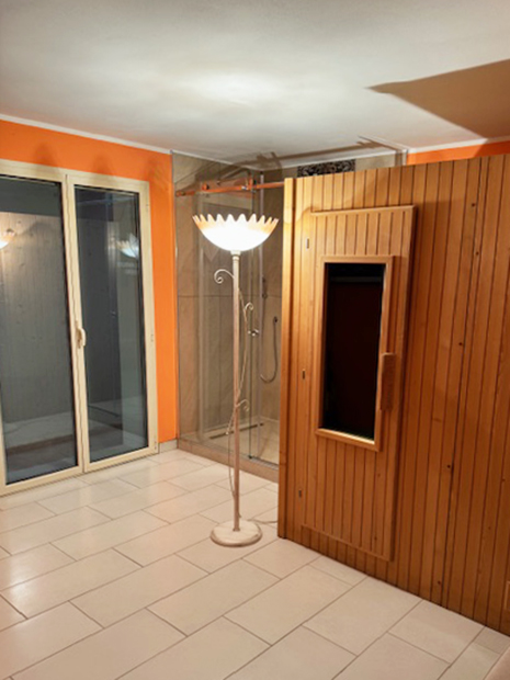 La Casa della Volpe a Vedano Olona (Va), area Wellness con Sauna
