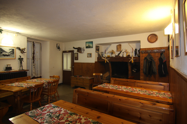 La sala da pranzo antica 