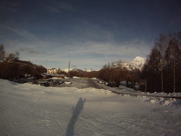 Il parcheggio di Alpe Paglio