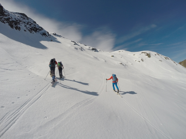 Scialpinismo Val Vedrano verso il Pizzo Mellasc