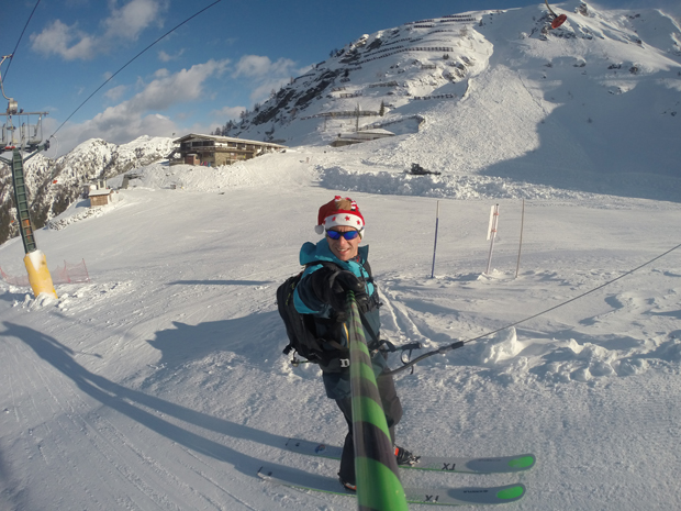 GiorgioTmk Selfie natalizio sullo Skilift Salmurano