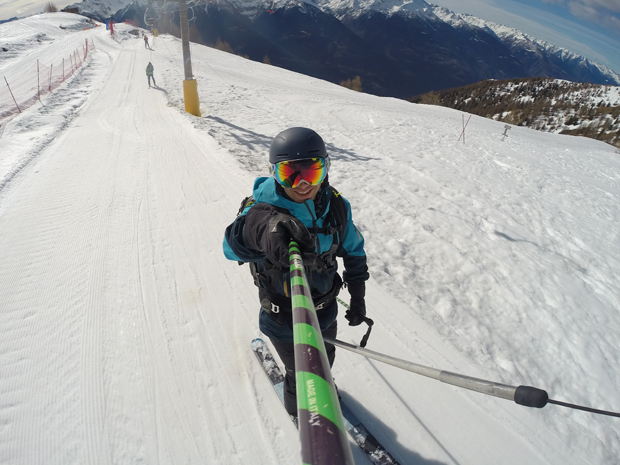 Giorgio Tmk Selfie sullo Skilift di Alpe Teglio
