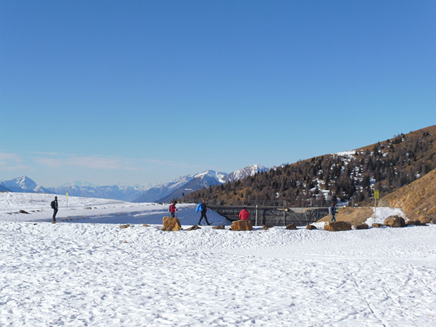 Panorama comprensorio Alpe Teglio (So) all'intermedia