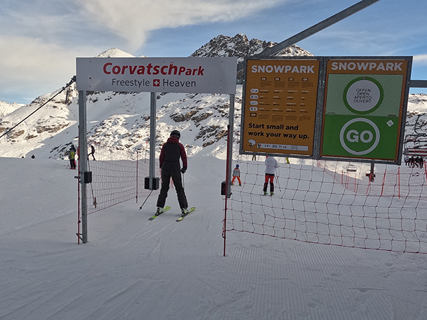Snowpark del Corvatsch Ingresso
