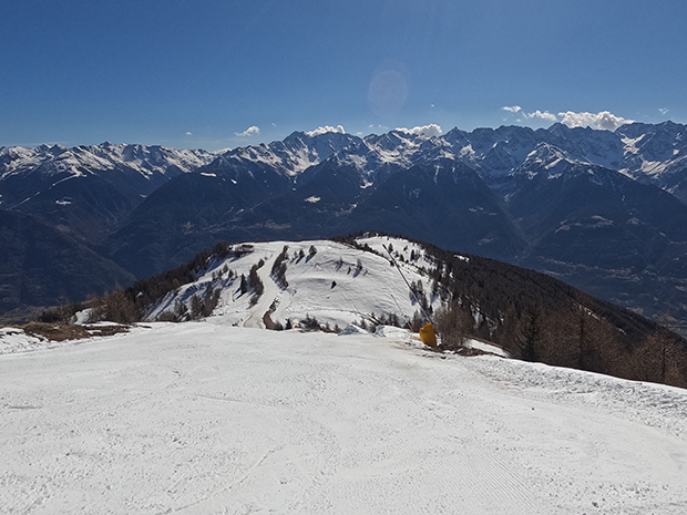 Alpe Teglio Skiarea, la pista rossa di discesa