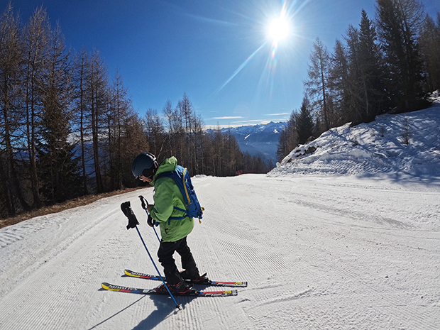 Alpe Teglio Skiarea, termine della pista