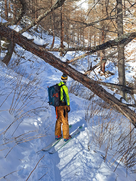 GiorgioTmk scialpinismo nel bosco