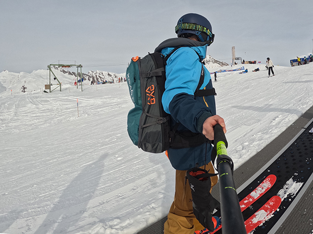 La Skiarea di Splugen con lo zaino Ortovox Litric Tour 30