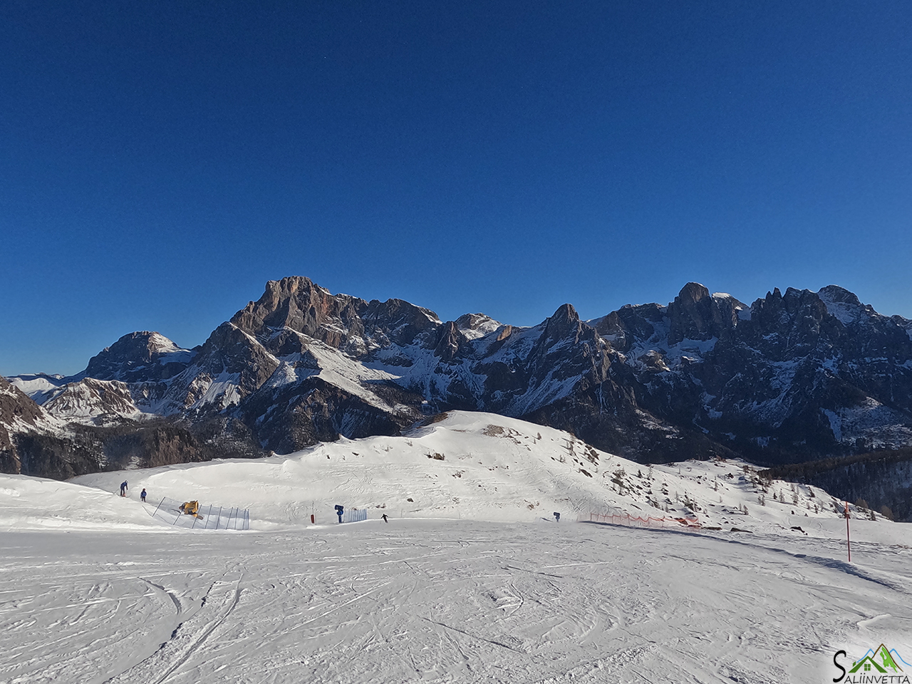 La Skiarea di San Martino di Castrozza con vista sulle Pale di San Martino
