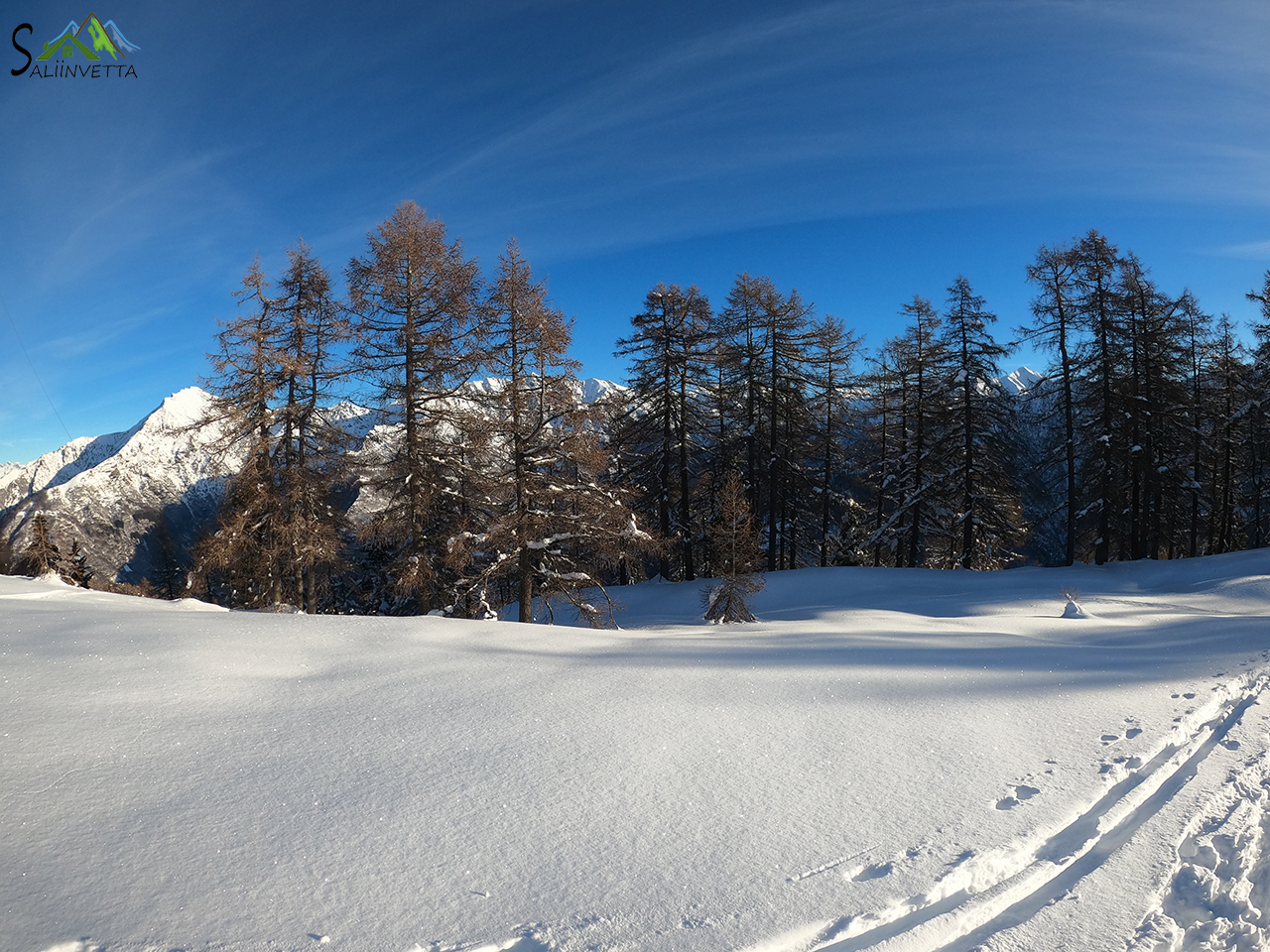 Alpe di Paglio (Lc) con la neve fresca