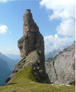 Il Campanile di Val Montanaia - photo by wikipedia.org