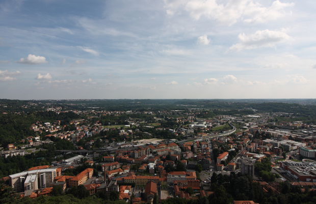 Panorama dalla Torre del Castel Baradello