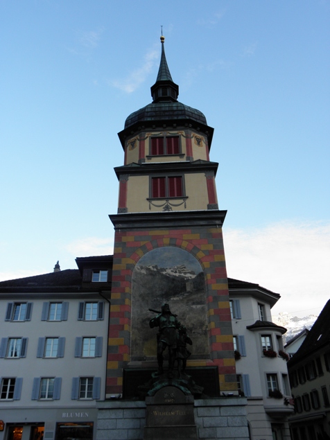 La statua di Guglielmo Tell ad Altdorf