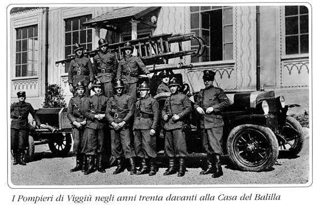 Foto storica dei Pompieri di Viggiù - foto di Viggiù in rete