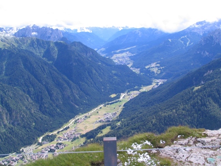 Panorama sull'Alta Val di Fassa